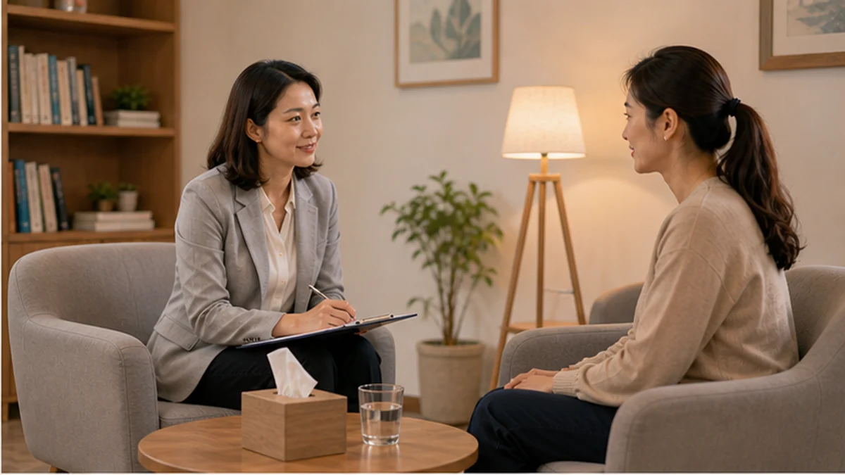 Trao đổi với chuyên viên trong buổi khám trầm cảm chuyên sâu