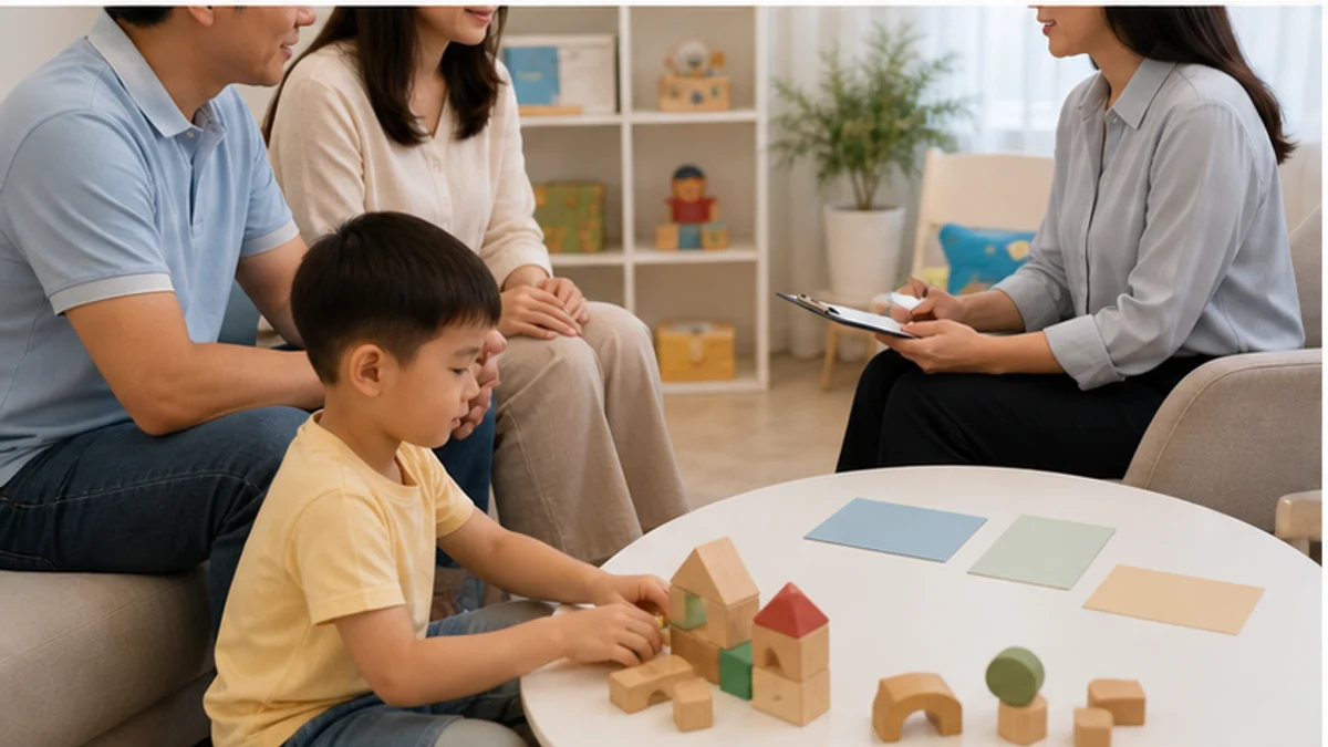 Chuyên gia tâm lý dành cho trẻ em làm việc với gia đình